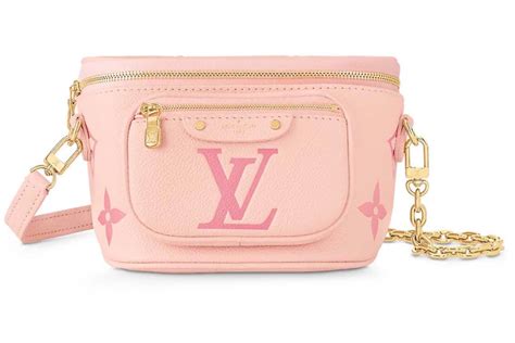 louis vuitton pink mini bum bag